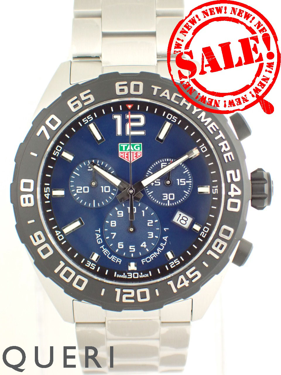 タグホイヤー フォーミュラ1 クロノグラフ クォーツ ブルー CAZ101AV.BA0842 新品