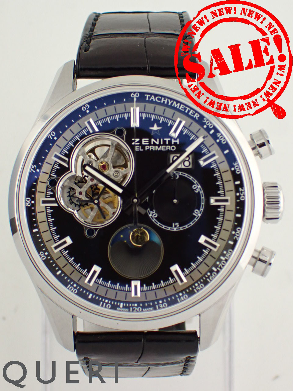 ゼニス クロノマスター エル・プリメロ グランドデイト ムーンフェイズ ブラック 03.2160.4047/21.C714 新品仕上げ済