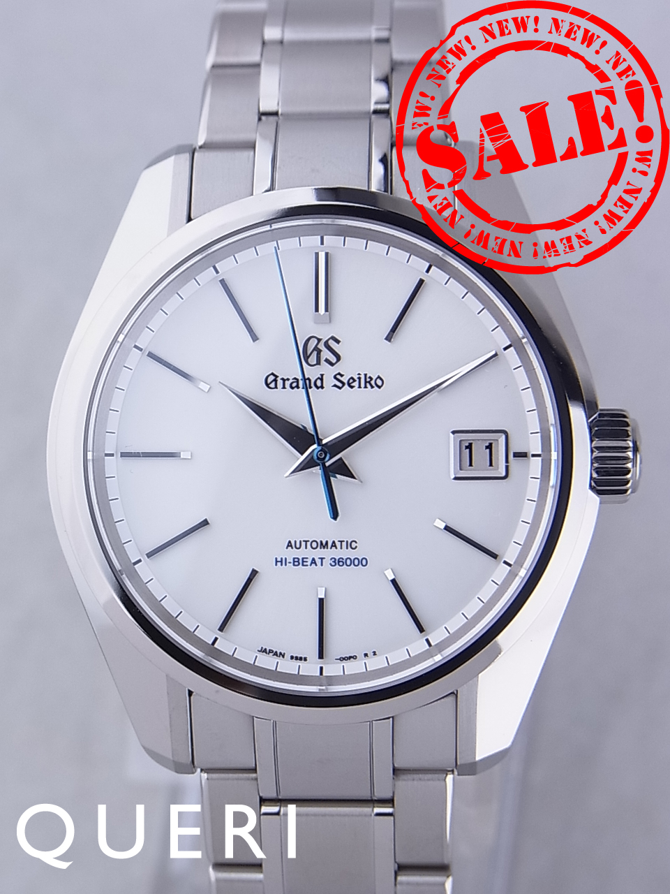 【118308】SEIKO セイコー  SBGH013 9S85-00F0 GS メカニカルハイビート36000 マスターショップ限定  アイボリーダイヤル SS/レザー（クロコ） 自動巻き ギャランティーカード 純正ボックス 腕時計 時計 WATCH メンズ 男性 男 紳士