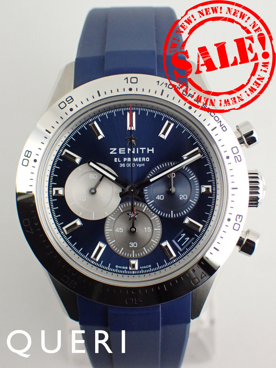 ゼニス クロノマスター スポーツ クロノグラフ ラバーベルト 03.3114.3600/51.R950 新品