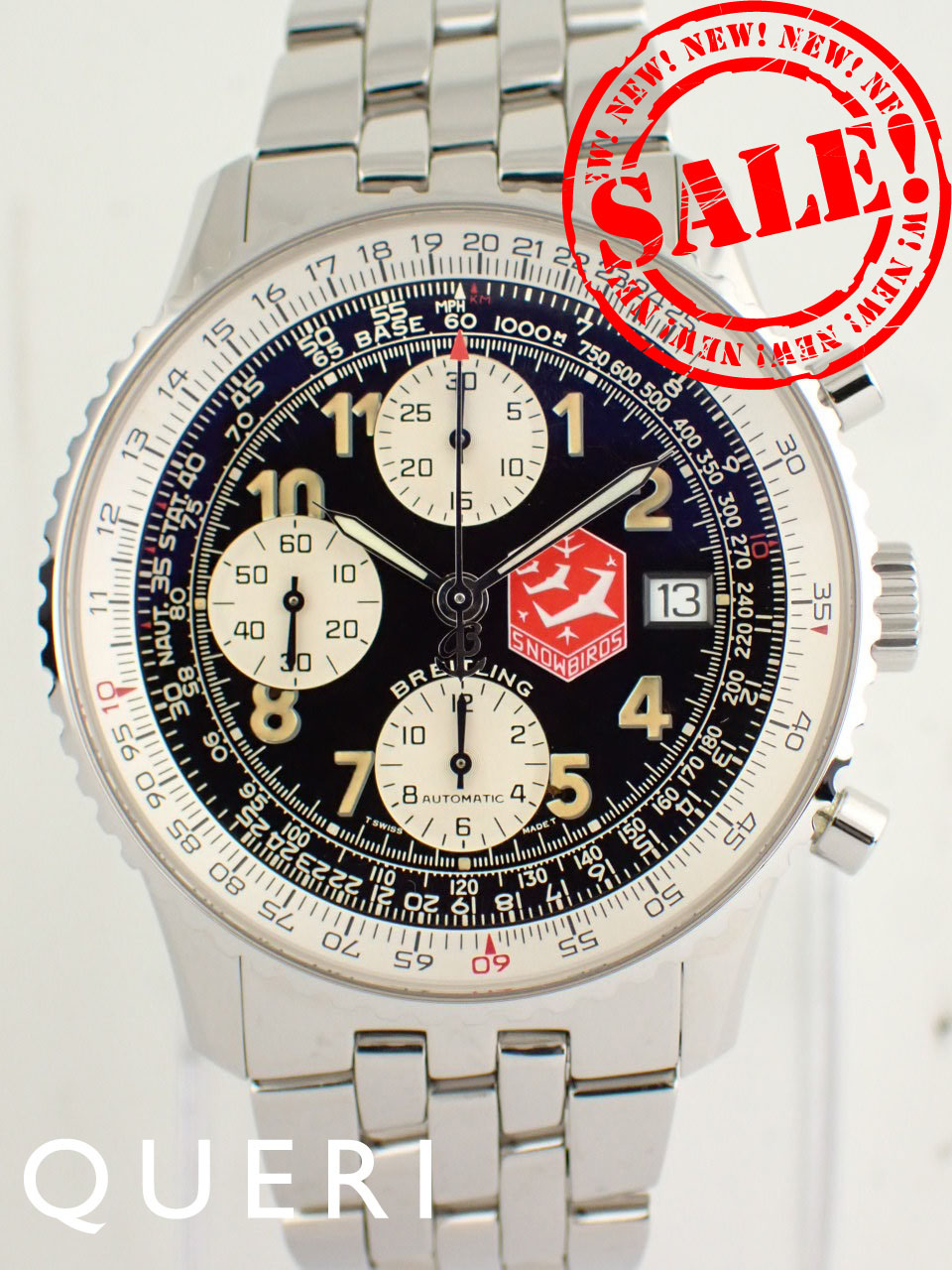 ブライトリング オールドナビタイマー スノーバーズ 1000本限定 A13022 中古美品