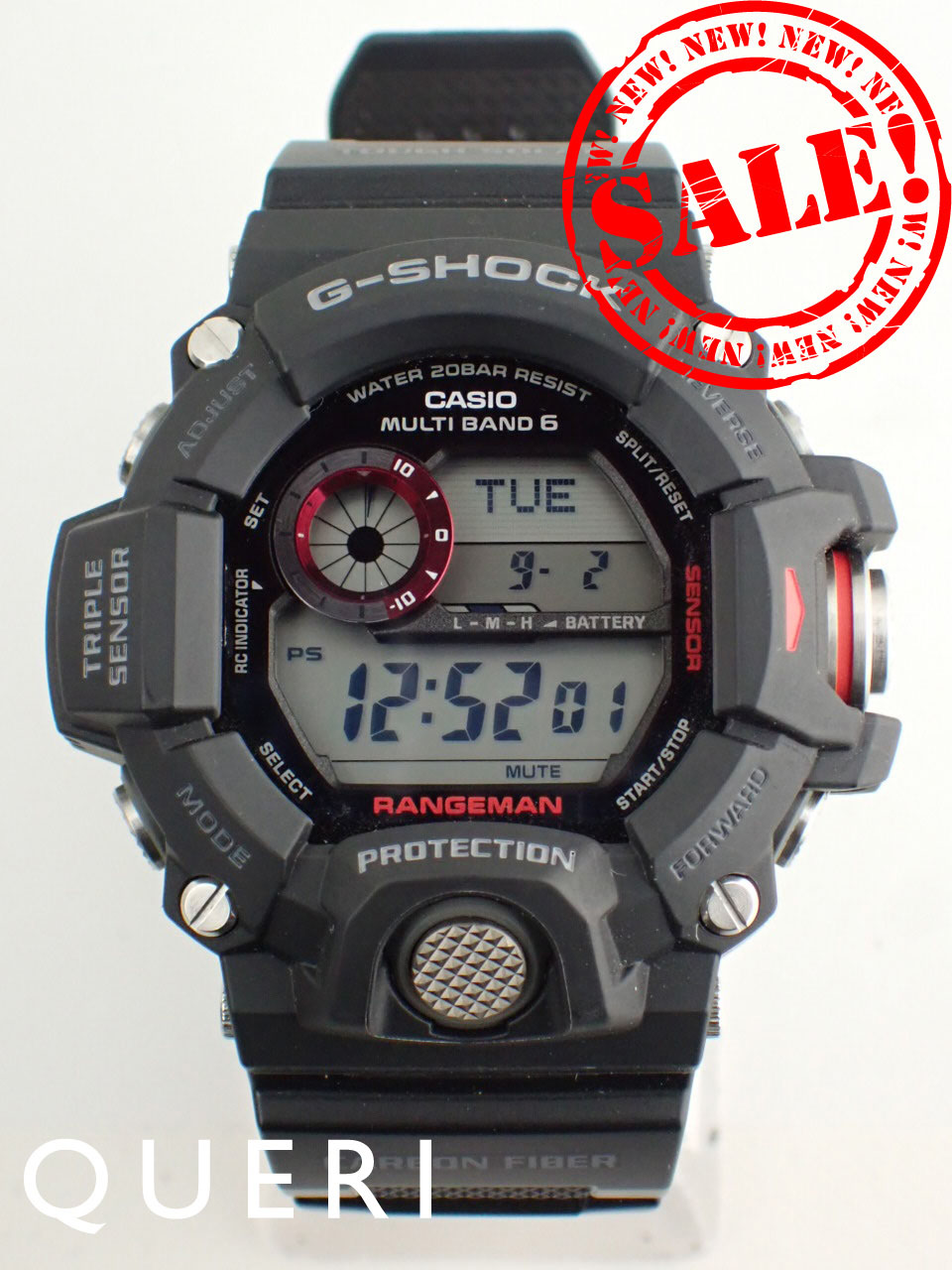 カシオ Gショック マスターオブG レンジマン 樹脂 デジタル GW-9400J-1JF 中古美品
