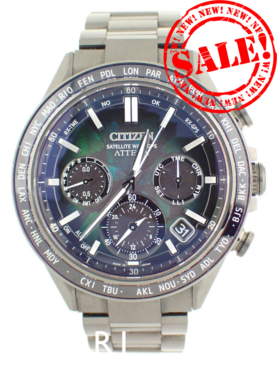 シチズン アテッサ ACTライン ブラックチタン 1900本限定 CC4057-60E(F950-0029S07)中古美品