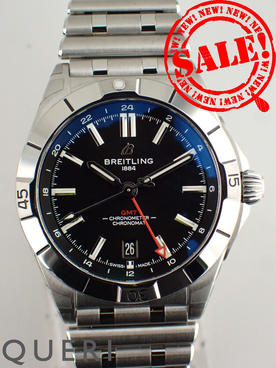 ブライトリング クロノマット オートマチック GMT ブラック文字盤 A32398101B1A1(A32398) 新品