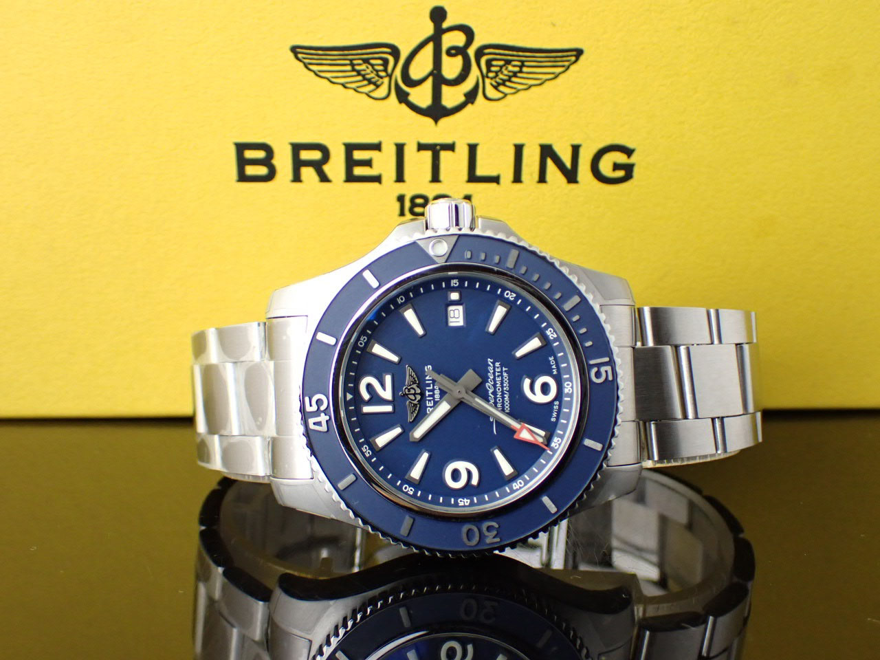 ブライトリング BREITLING スーパーオーシャン オートマチック44 A17367 ブラック文字盤 SS 自動巻き メンズ 腕時計