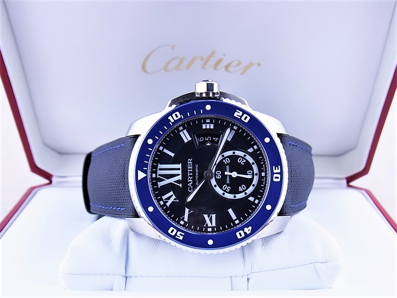 美品CARTIER カルティエ 腕時計カリブルダイバー WSCA0010 ブルー
