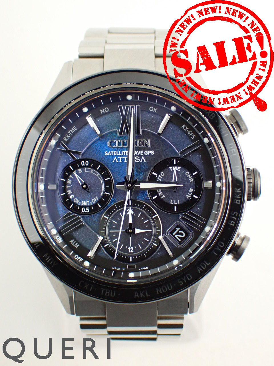 シチズン アテッサ UNITE with BLUE 世界2400本限定モデル CC4075-50L(F950-0029S0K)中古美品