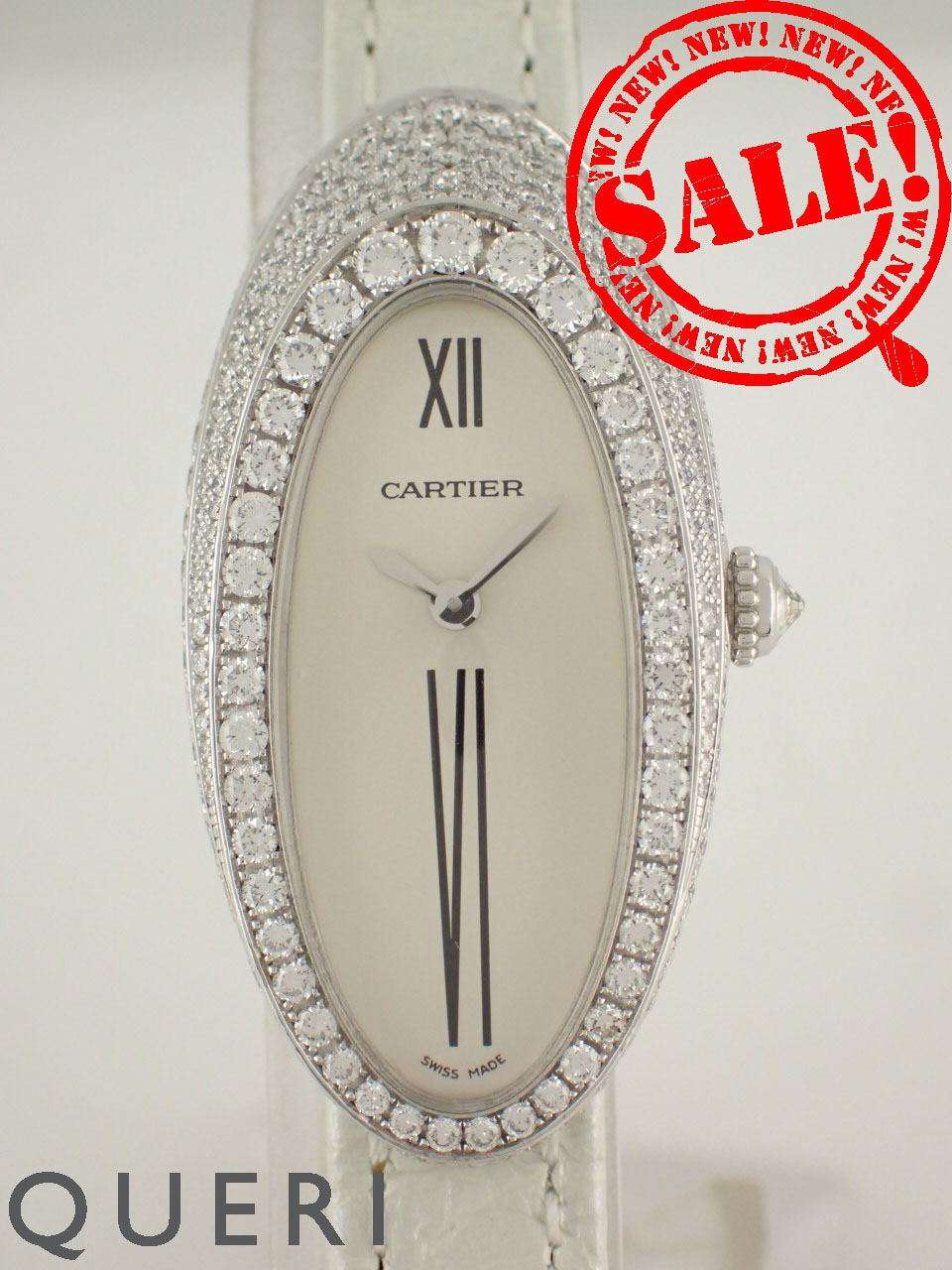 カルティエ アルシオン ケースベゼルダイヤ クォーツ レディース WJ300431 中古美品