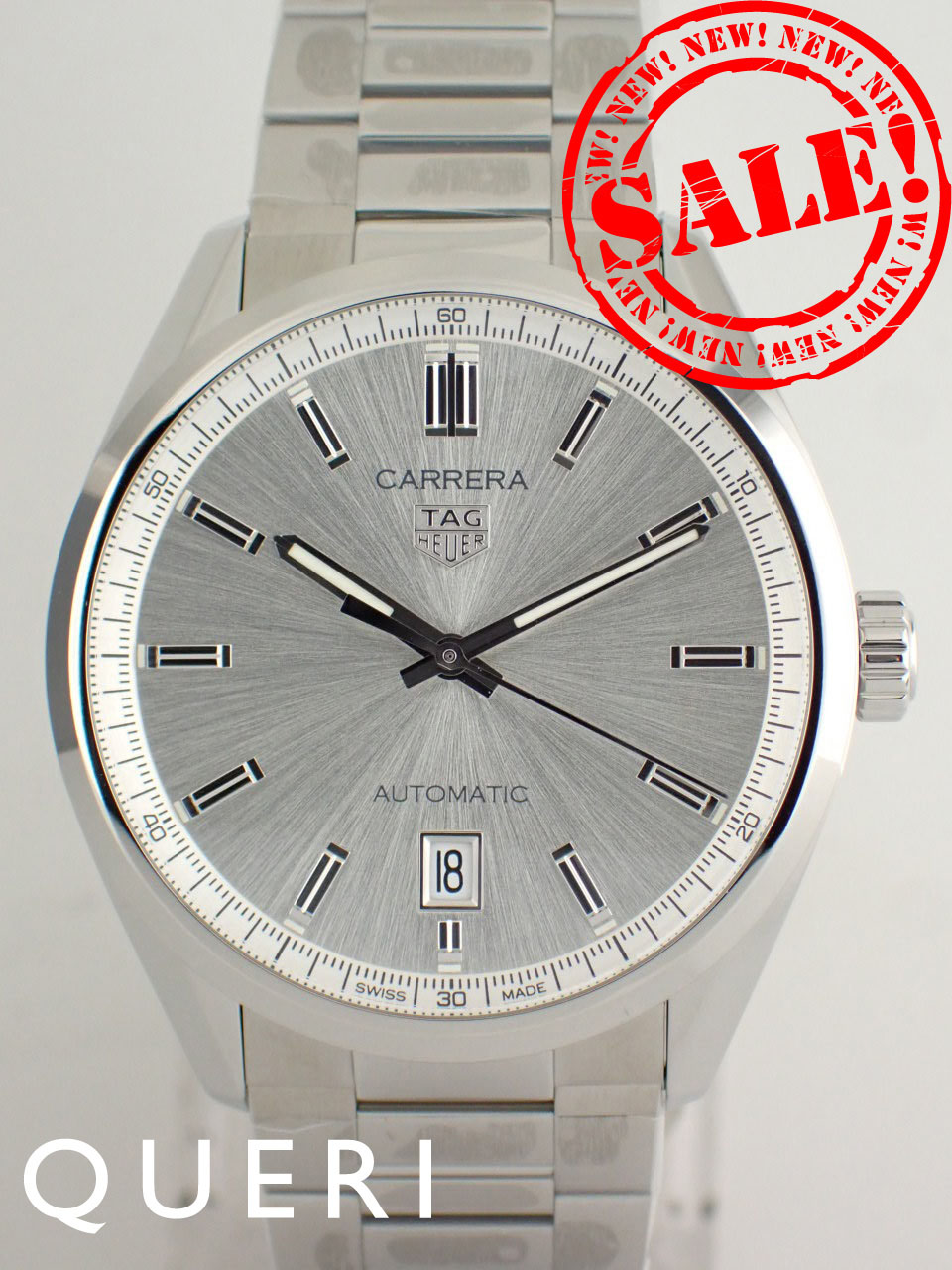タグホイヤー カレラ キャリバー5 デイト シルバー メンズ WBN2111.BA0639 新品