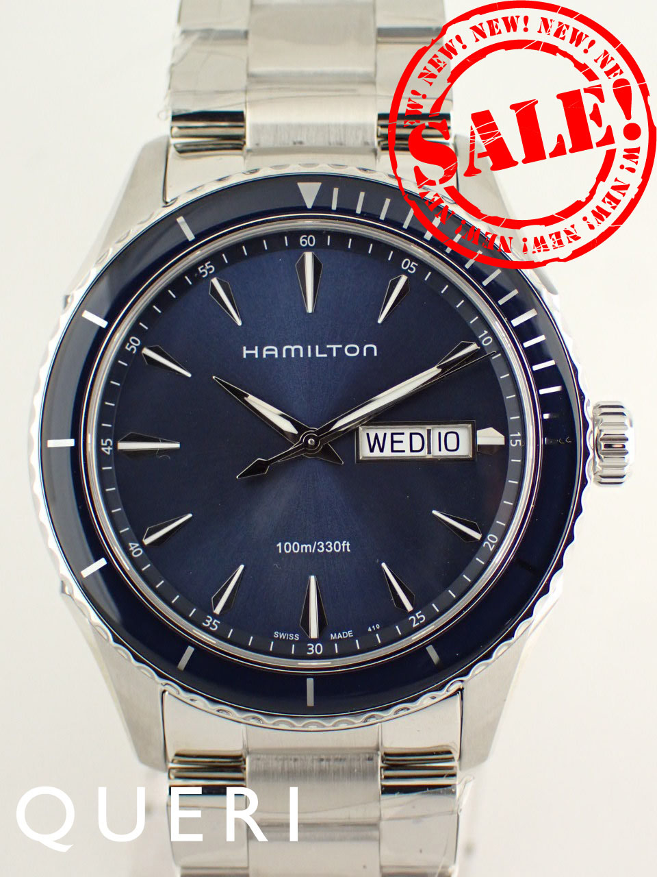 ハミルトン ジャズマスター シービュー デイデイト ブルー H37551141 新品