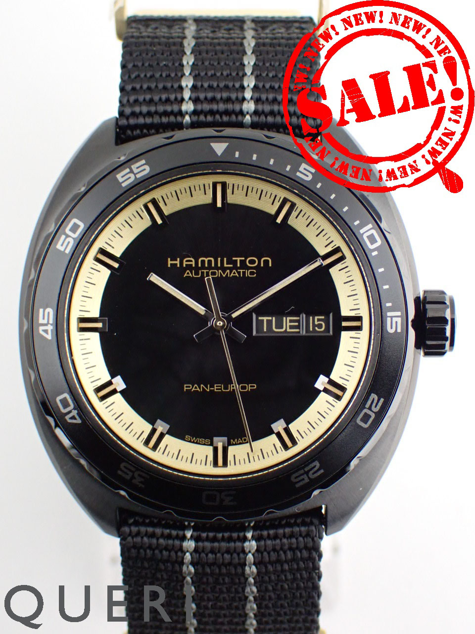 ハミルトン アメリカンクラシック パンユーロ ブラック H35425730 新品