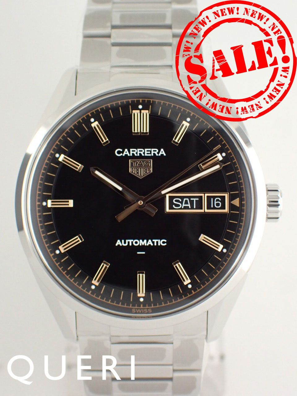 タグホイヤー カレラ キャリバーTH31-02 デイデイト ブラック 18Kインデックス WDA2111.BA0043 新品