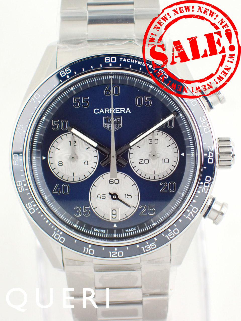 タグホイヤー カレラ クロノグラフ スポーツ 42mm ブルー CDB2111.BA0054 新品