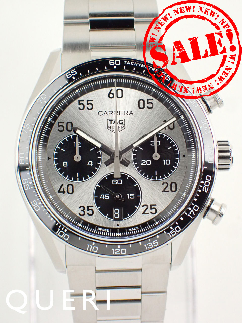 タグホイヤー カレラ クロノグラフ スポーツ 42mm パンダダイヤル CDB2113.BA0054 新品