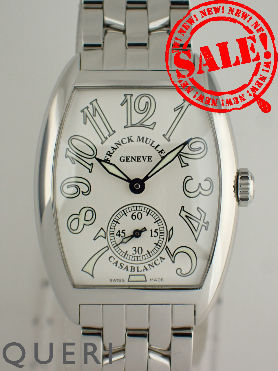 フランクミュラー トノーカーベックス カサブランカ 手巻き ホワイト文字盤 7500S6 新品仕上げ済