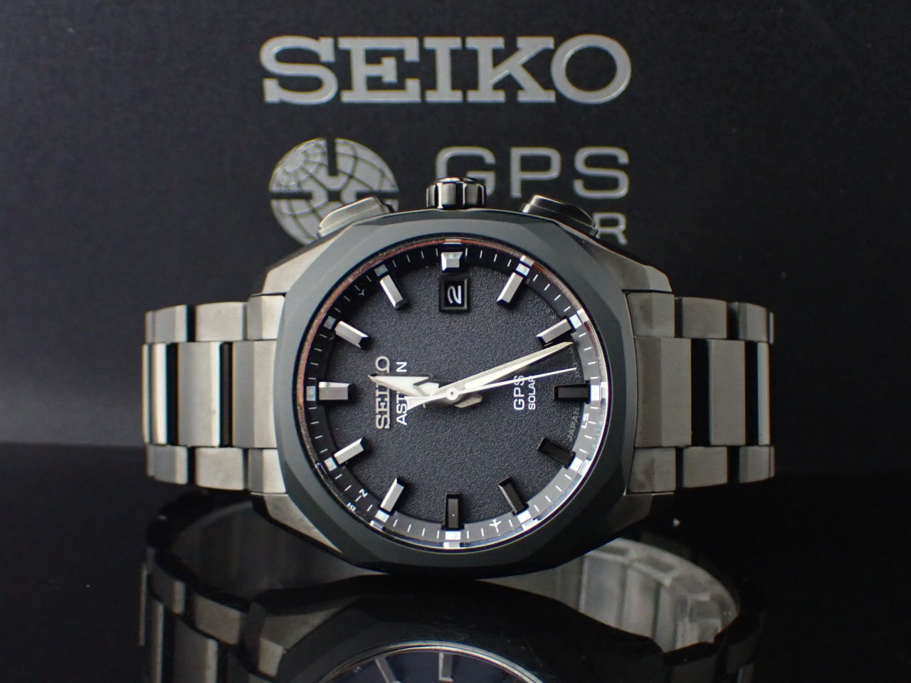 セイコー SEIKO アストロン オリジン GPSソーラー ブラック文字盤 3X22-0AD0(SBXD009) チタン ソーラー メンズ 腕時計