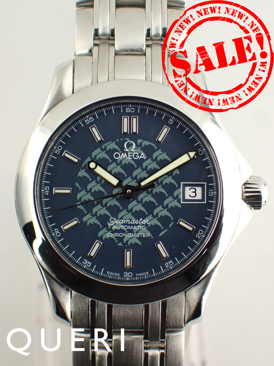 オメガ シーマスター 120 ジャックマイヨール 2002年限定モデル2508.80.00 新品仕上げ済