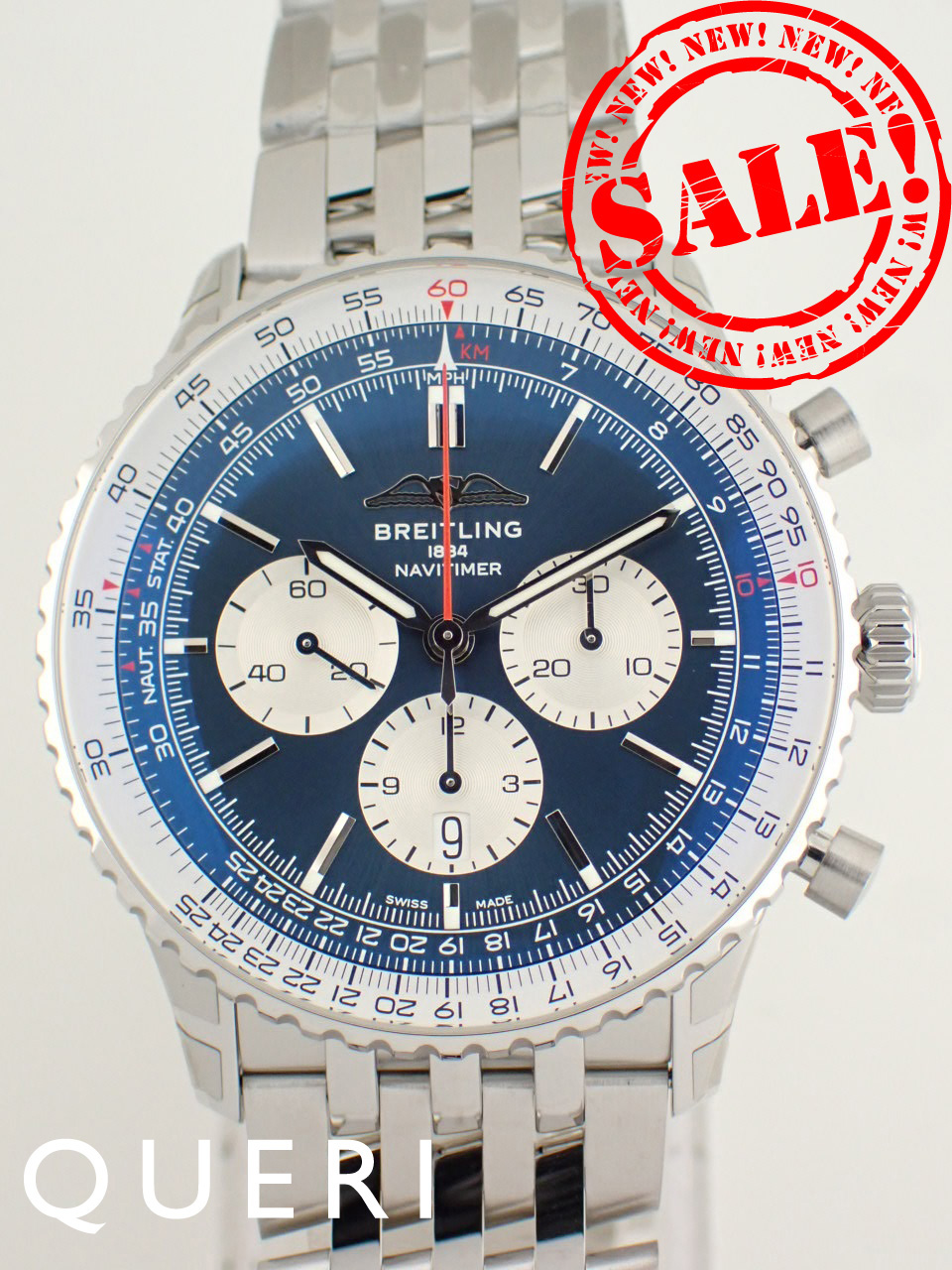 ブライトリング ナビタイマー B01 クロノグラフ 46 ブルー AB0137211C1A1(AB0137) 新品