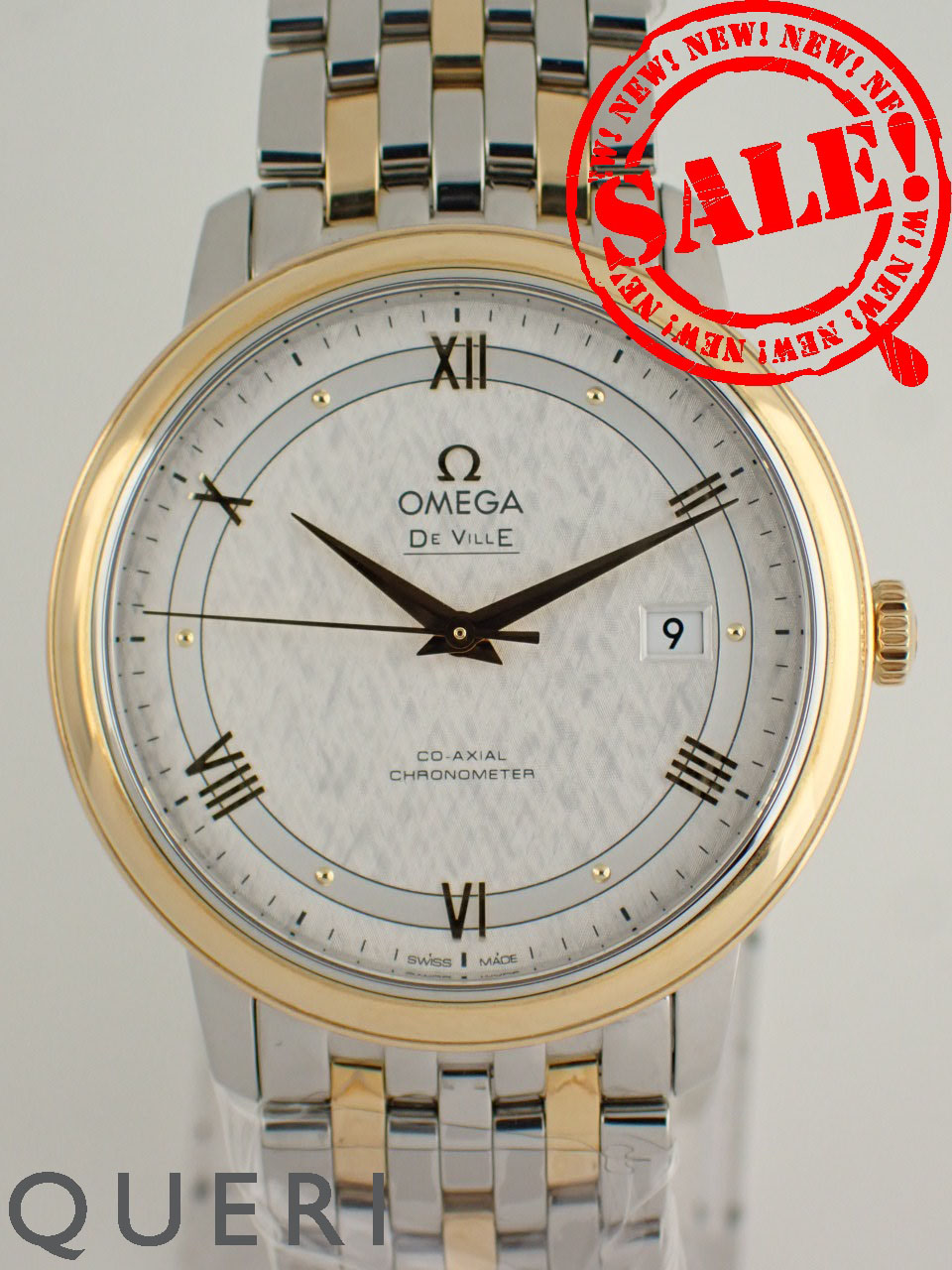 オメガ デヴィル プレステージ コンビ コーアクシャル クロノメーター 424.20.40.20.02.001 新品