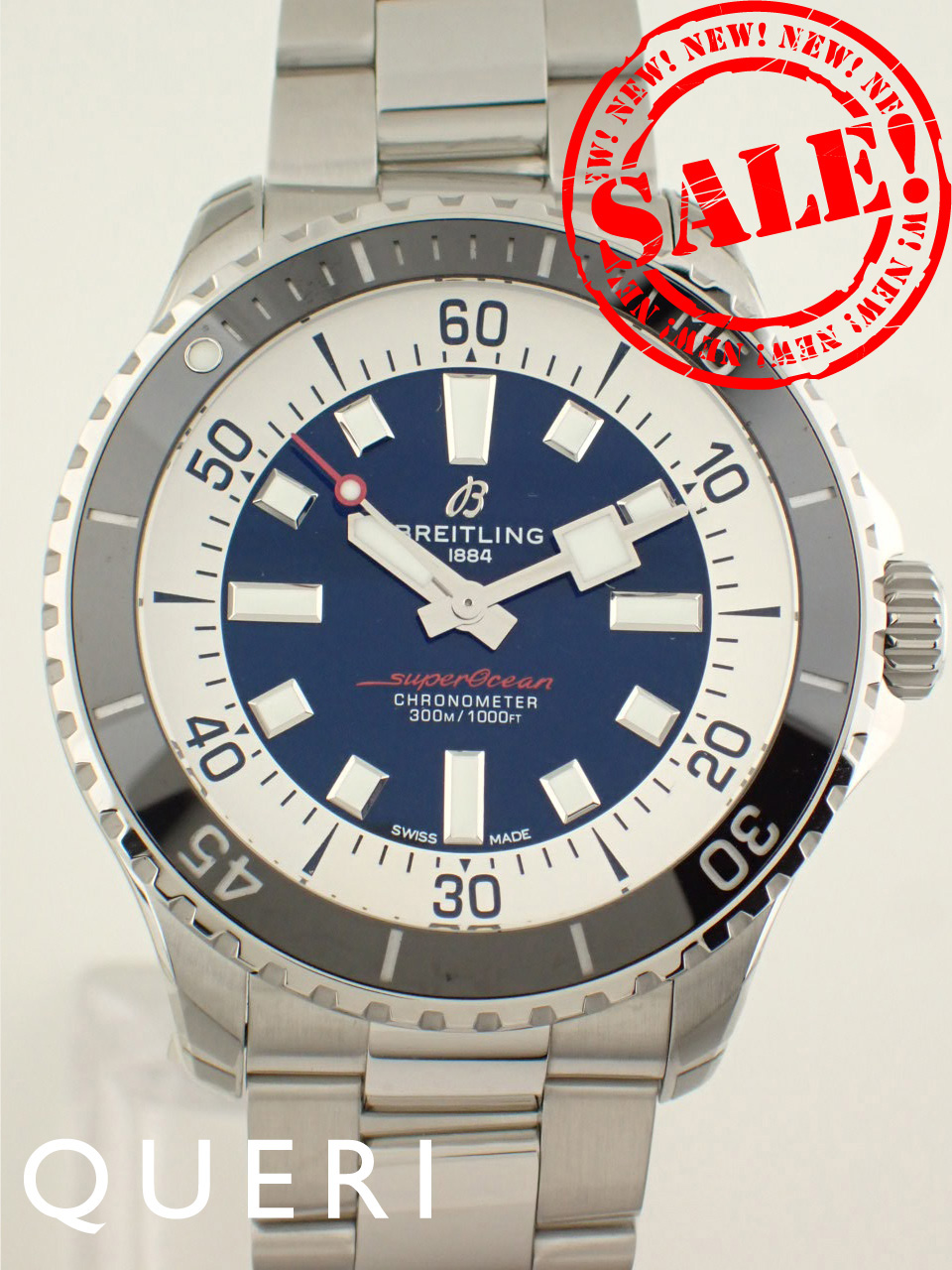 ブライトリング スーパーオーシャンオートマチック44ブルーシルバー文字盤 A17376211C1A1(A17376)新品