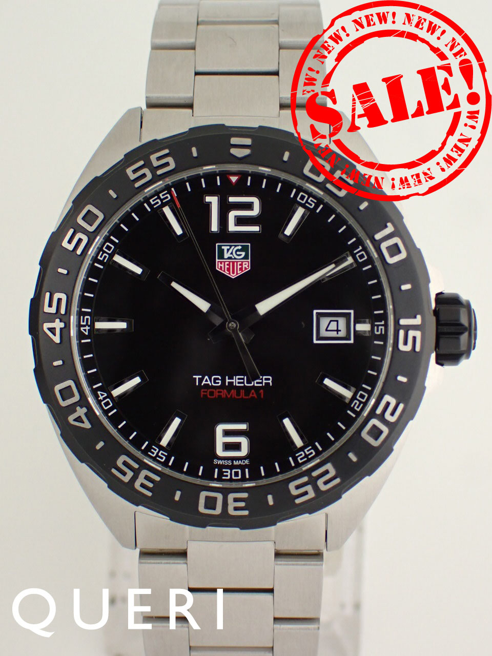 タグホイヤー フォーミュラ1 クォーツ ブラック メンズ WAZ1110.BA0875 新品