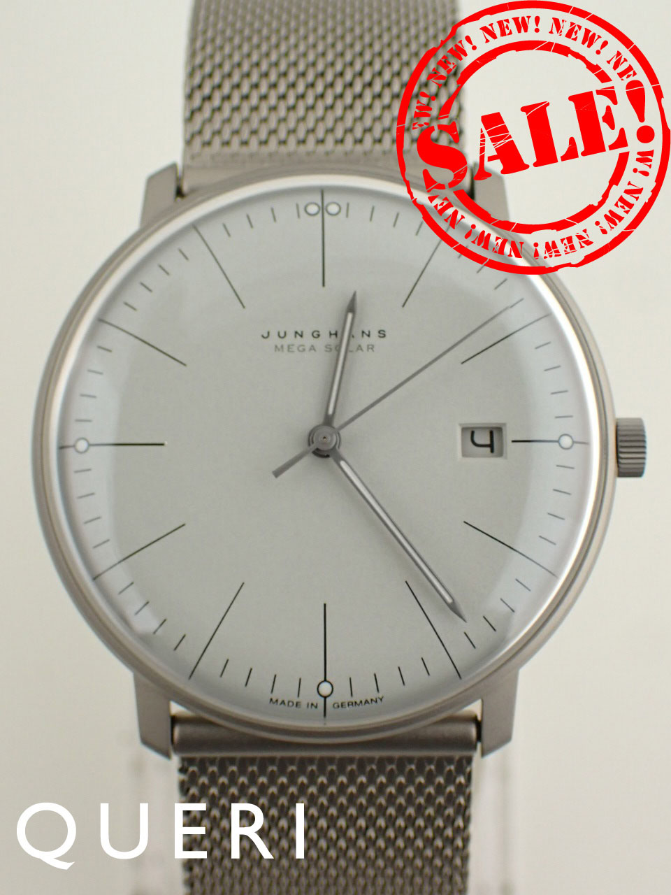 ユンハンス マックスビル チタニウム 多周波電波式ソーラームーブメント 059.2022.46 新品