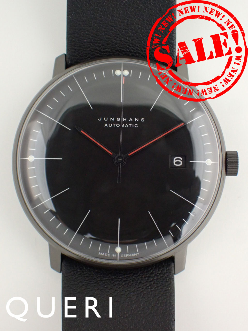 ユンハンス マックスビル オートマチック レザーベルト 027.4308.02 新品