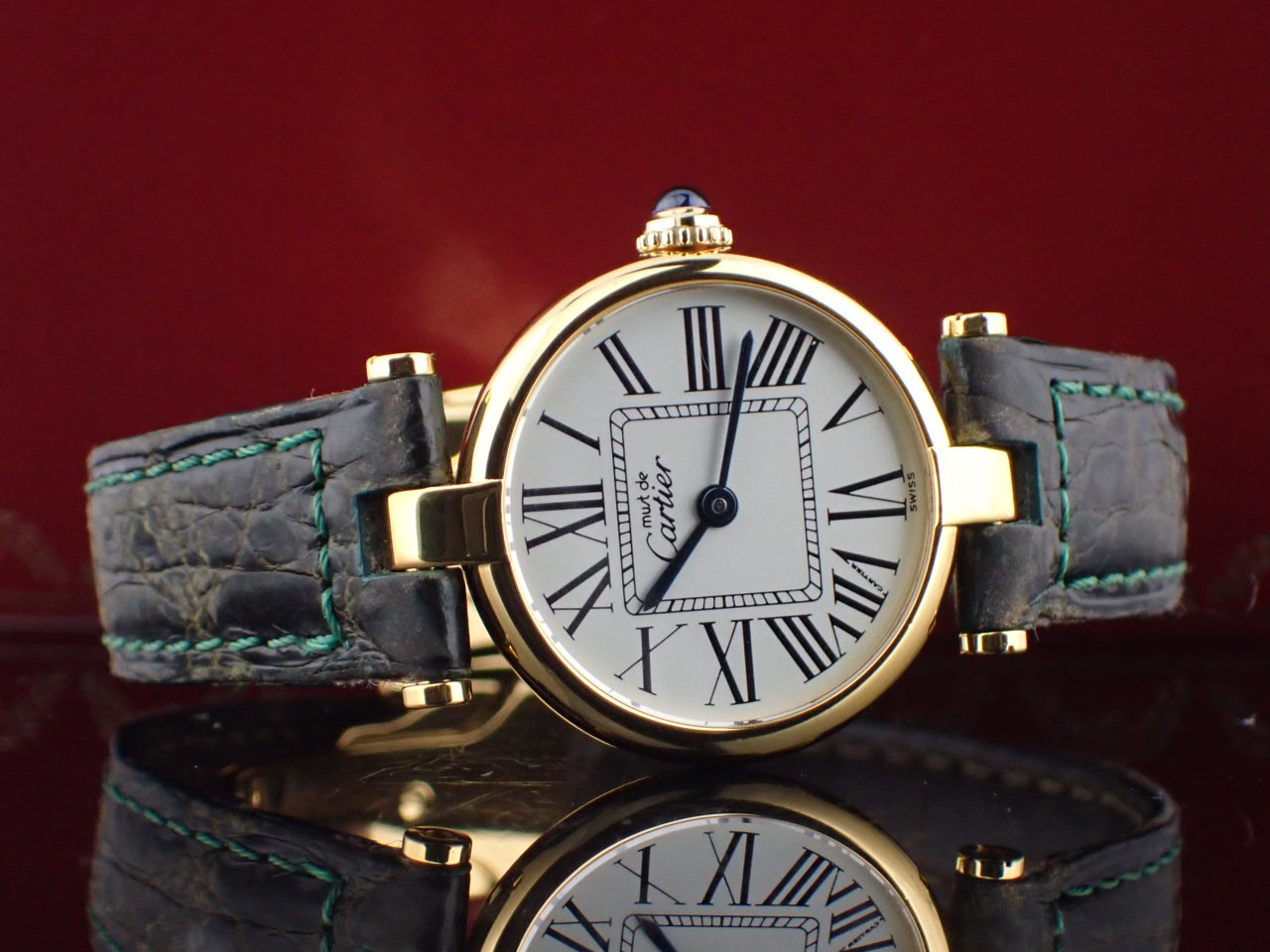 カルティエ マスト ヴァンドーム ヴェルメイユ ローマン 590004 レディースバイセル腕時計
