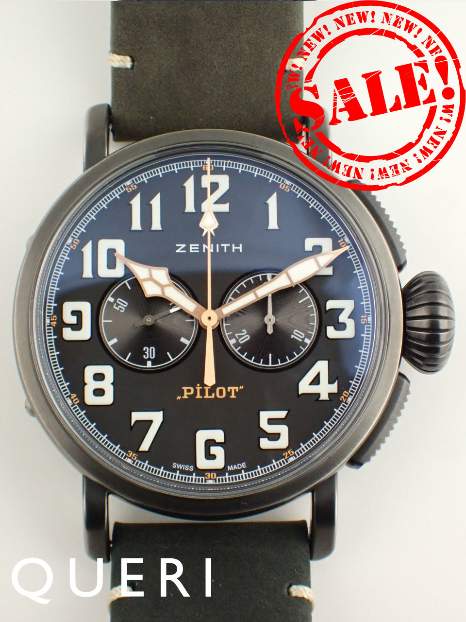 ゼニス パイロット タイプ20 クロノグラフ TON-UP 11.2432.4069/21.C900 新品