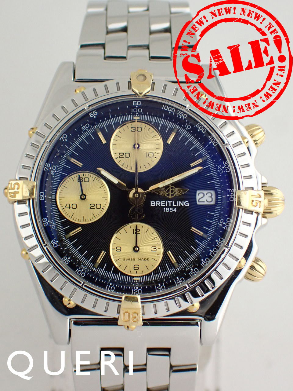 ブライトリング クロノマット ビコロ クロノグラフ 自動巻き メンズ B13050.1 新品仕上げ済