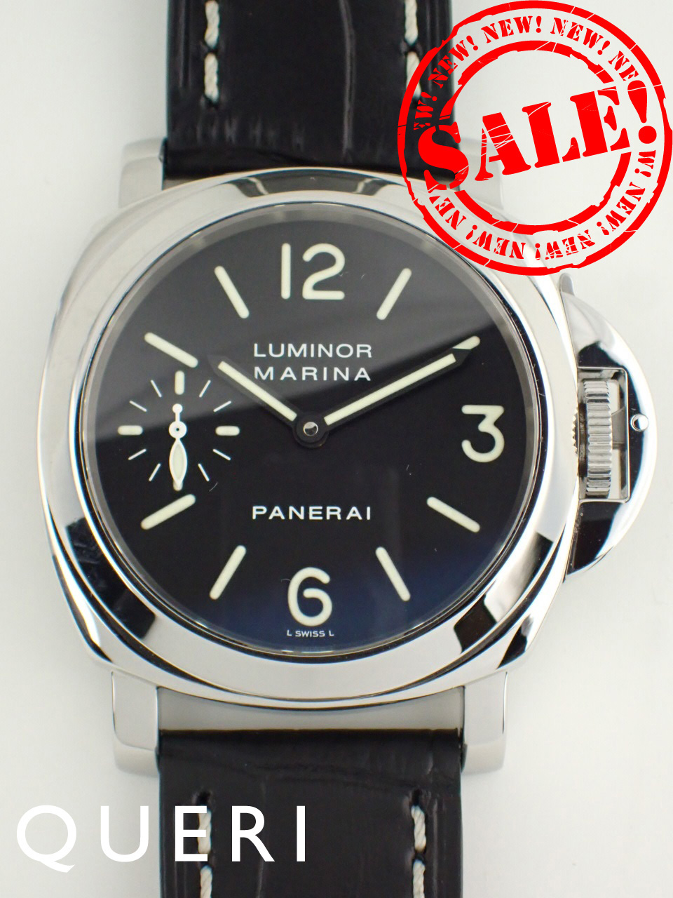 パネライ ルミノール マリーナ D番 手巻き ブラック文字盤 PAM00001 新品仕上げ済