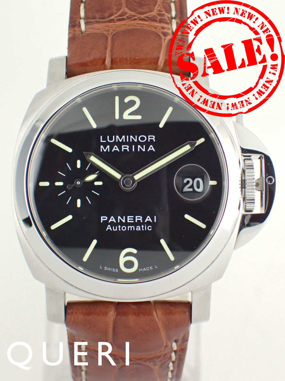 パネライ ルミノール マリーナ J番 自動巻き ブラック文字盤 PAM00048 新品仕上げ済