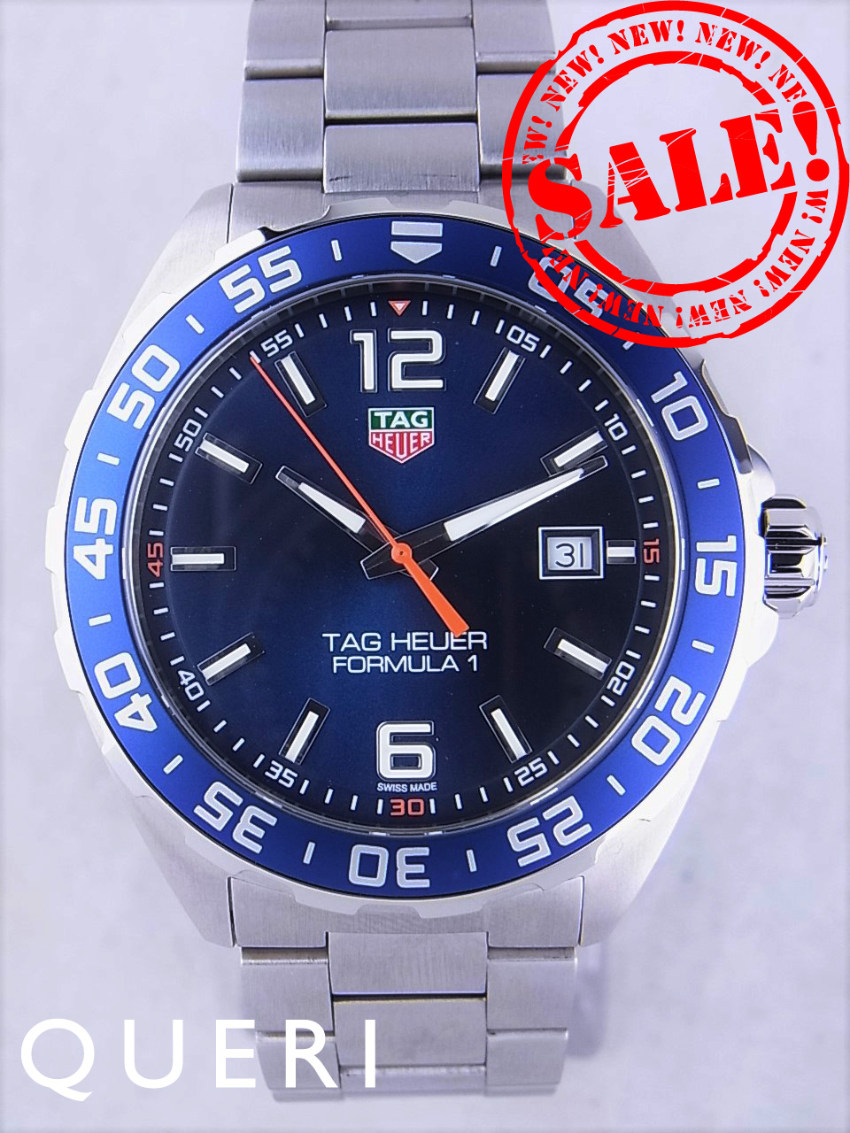 【TAG Heuer】タグホイヤー フォーミュラー1 クオーツ腕時計 SS シルバー×ブルー文字盤 WAZ1118/kt06768tg