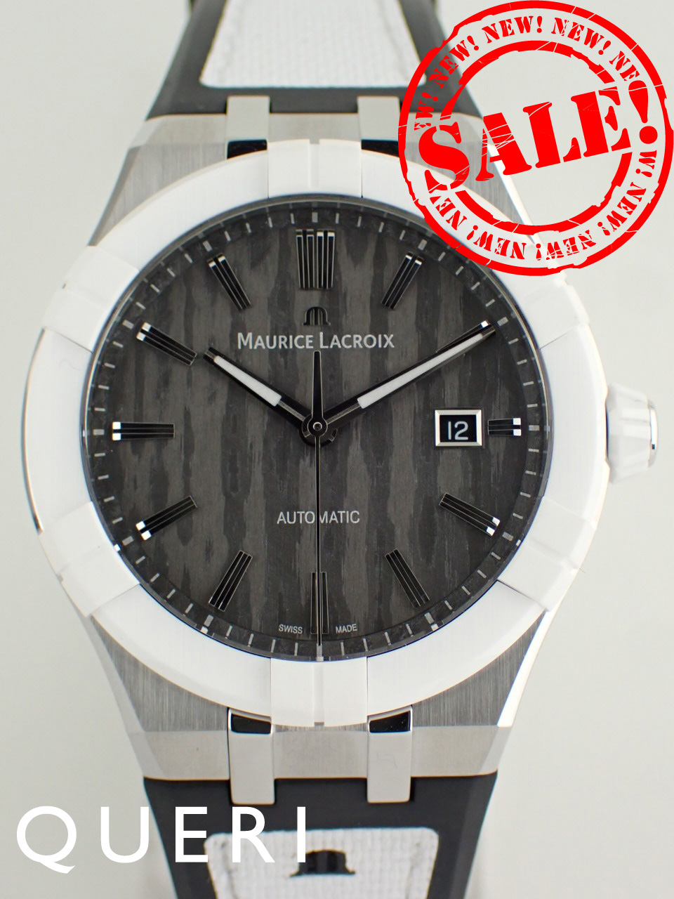 モーリスラクロア アイコニック オートマチック 43mm ブラック文字盤 メンズ AC6008-SSL70-330-2 新品