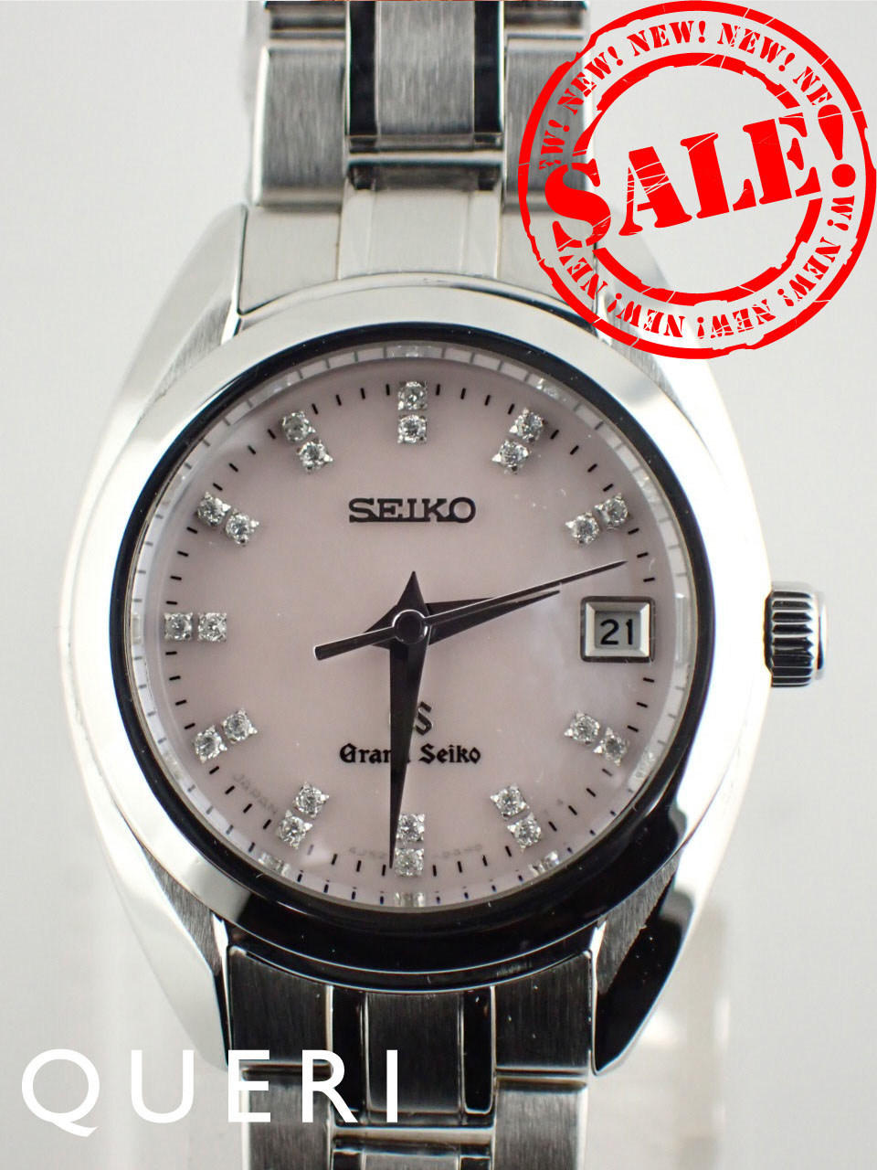 グランドセイコー GRAND SEIKO GS エレガンス 4J52-0AC0 STGF277 時計 レディース ブランド ピンクシェル ダイヤモンド クオーツ QZ ステンレス SS シルバー 磨き済み