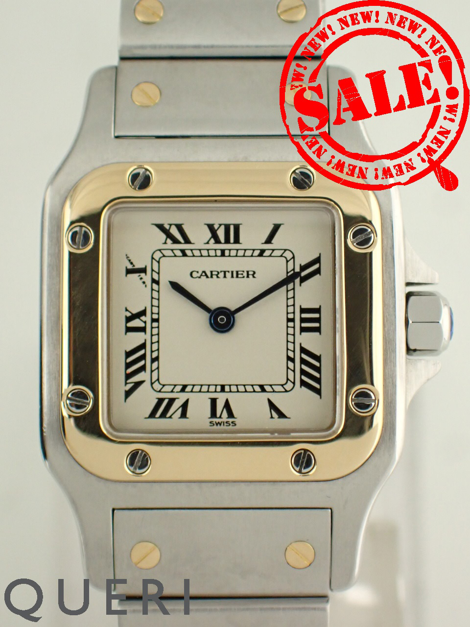 カルティエ サントス ドゥ カルティエ ガルベ SM コンビ W20012C4 新品仕上げ済