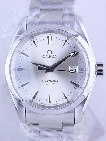 オメガシーマスター　アクアテラ　新品仕上げ2518.30中古極美品