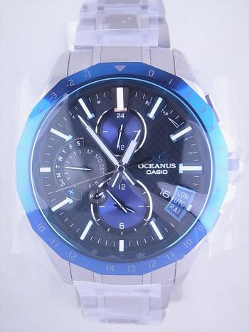 カシオオシアナス青文字盤青ベゼルOCW-G2000RA-1AJF新品
