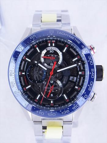 タグホイヤーカレラホイヤー01ブルースケルトンダイアルCAR201T.BA0766新品