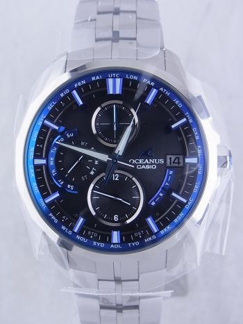 カシオオシアナスマンタブラック文字盤OCW-S3000-1AJF新品