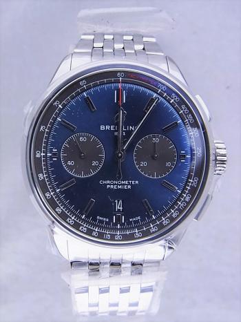ブライトリングプレミエクロノグラフブルー文字盤A007C-1NP（AB0118）新品日本正規