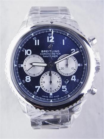 ブライトリングナビタイマー8B01クロノグラフ43ブルー文字盤A008C-1PSS(AB01171)新品