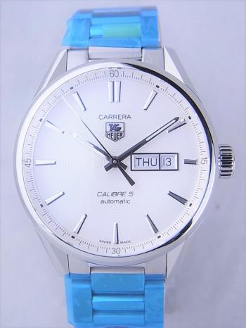 タグホイヤーカレラキャリバー5デイデイトシルバー文字盤WAR201B.BA0723新品