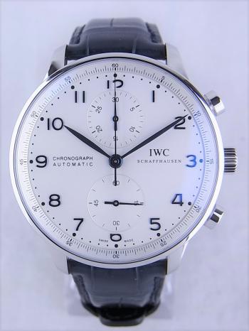 IWCポルトギーゼクロノグラフシルバー文字盤IW371446新品仕上げ済