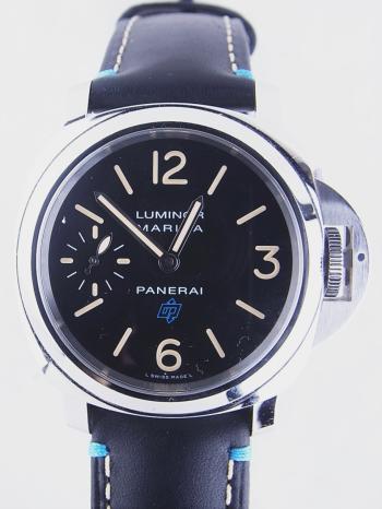 パネライ ルミノールマリーナ S番 ロゴ アッチャイオ ブラック文字盤 PAM00631 新品仕上げ済