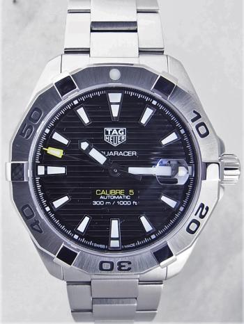 タグホイヤーアクアレーサーキャリバー5ブラック文字盤WBD2110.BA0928 新品 日本正規ギャラ