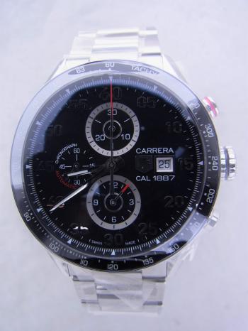 タグホイヤーカレラキャリバー1887クロノグラフブラック文字盤CAR2A10.BA0799新品