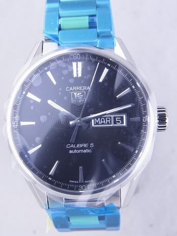 タグホイヤー カレラ キャリバー5 デイデイト ブラック文字盤 WAR201A.BA0723 新品
