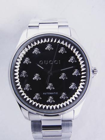 グッチ Gタイムレス オートマティック ブラック文字盤YA1264130新品