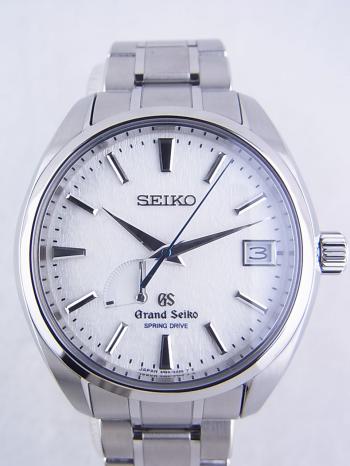 グランドセイコースプリングドライブマスターショップ限定ホワイト文字盤SBGA011(9R65-0AE0)中古美品